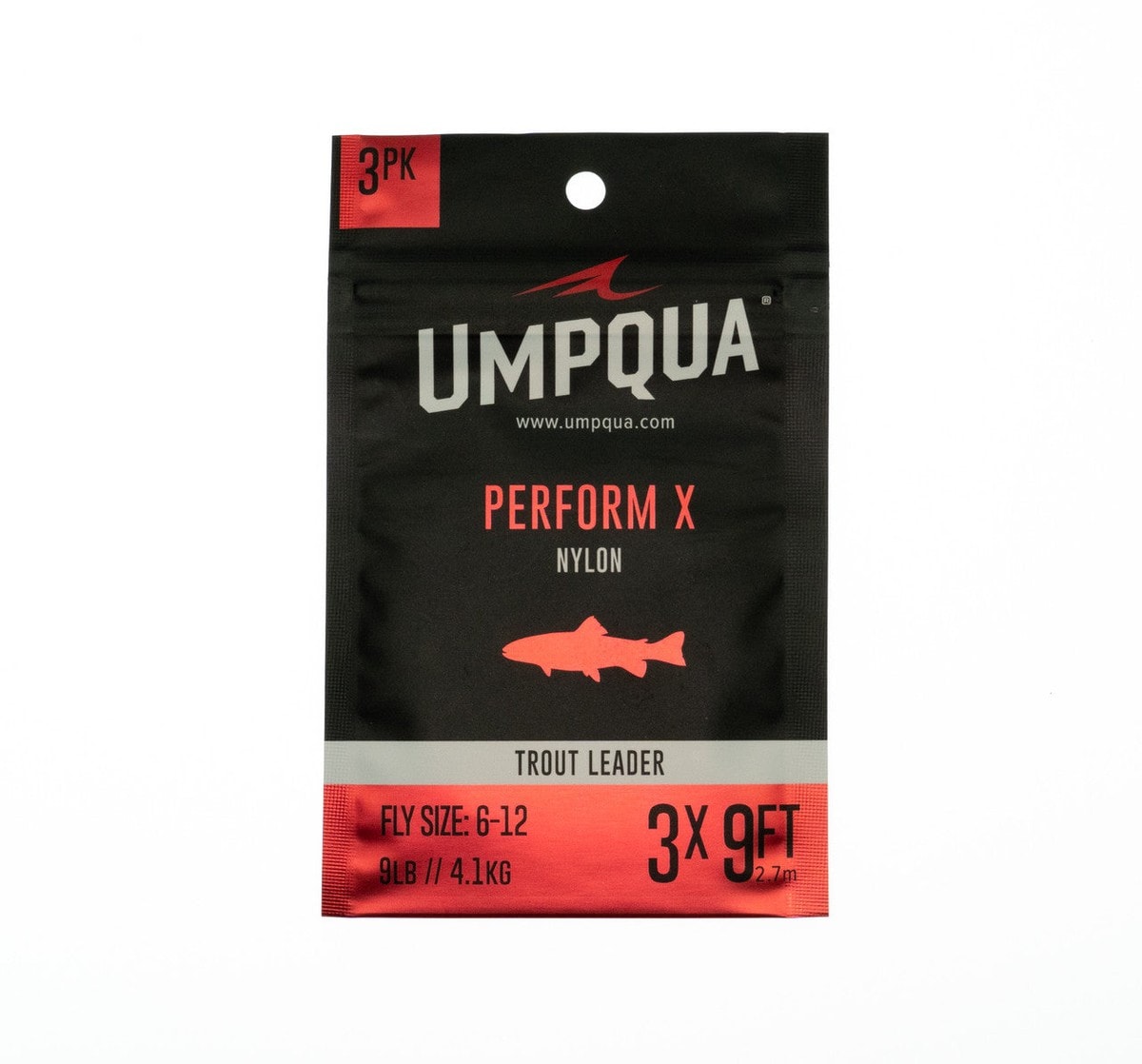 Umpqua Perform X Trout Leader, 3 Pack