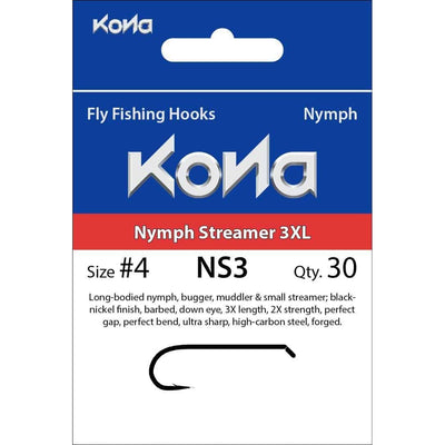Kona Nymph Streamer 3XL NS3 Hook - Chinook Wind Outfitters