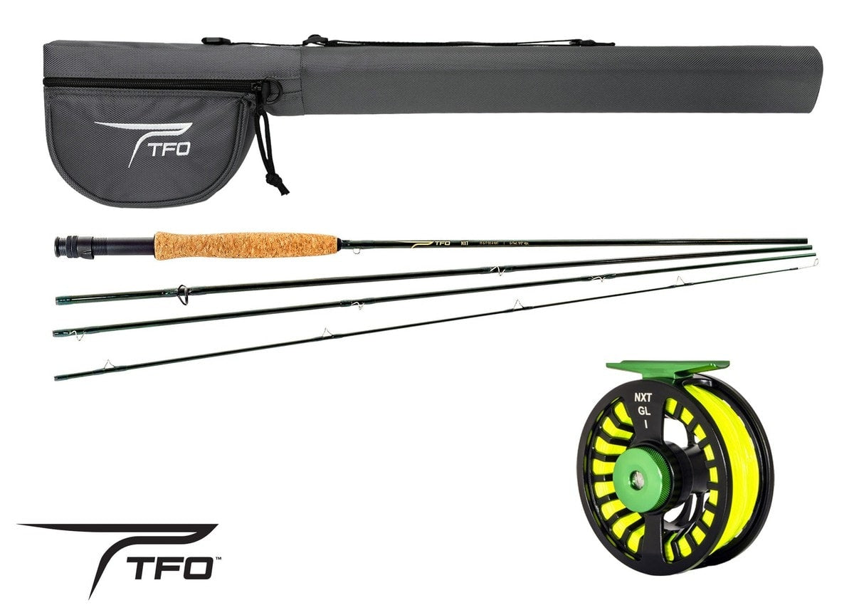 TFO NXT GL SERIES 4PC. ROD OUTFITS 5/6 WEIGHT